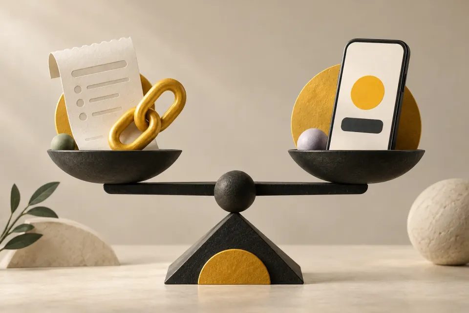 Create a payment link that stays connected to the order Editorial illustration: Create a payment link that stays connected to the order