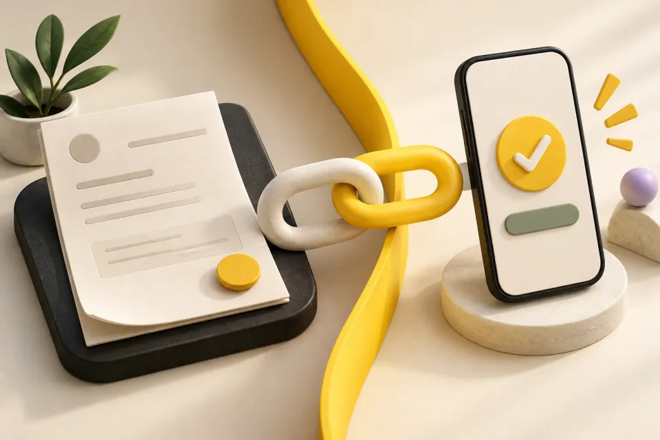 Betalingslink for bedrifter: fra avtale til bekreftet betaling Illustrasjon til artikkelen: Betalingslink for bedrifter: fra avtale til bekreftet betaling